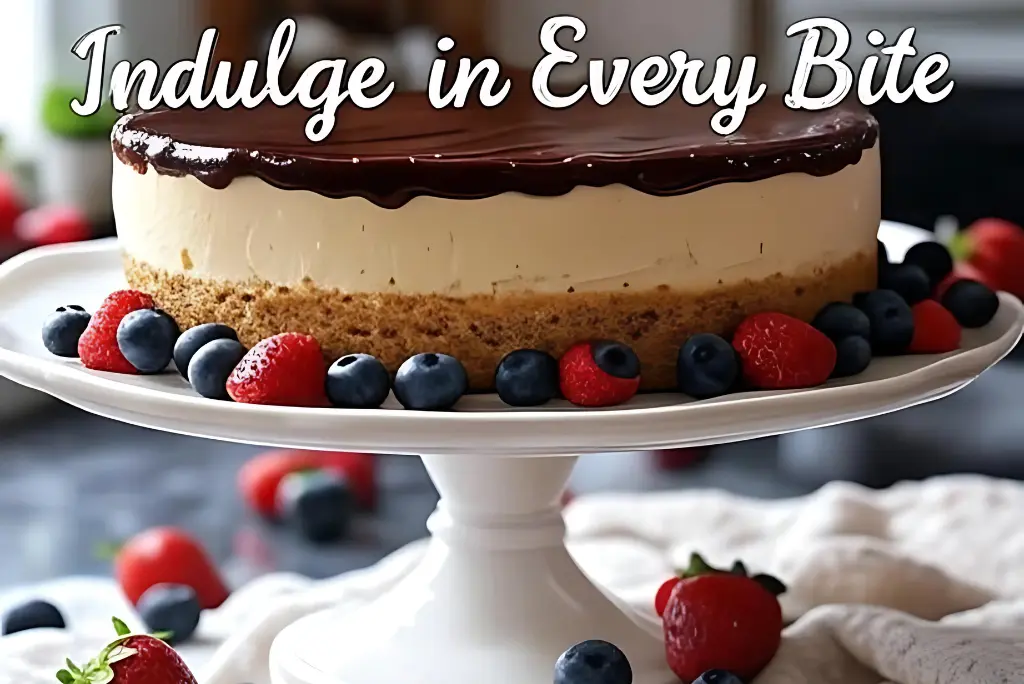 Boston Cream Pie Cheesecake-Cake
