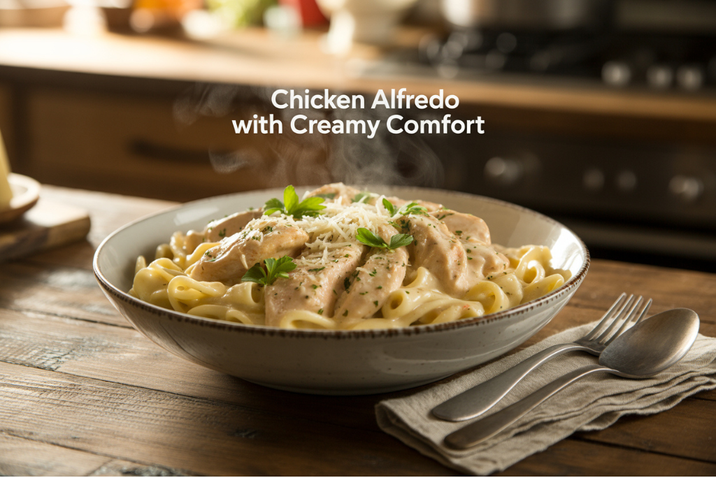 Chicken Alfredo Creamy Pasta