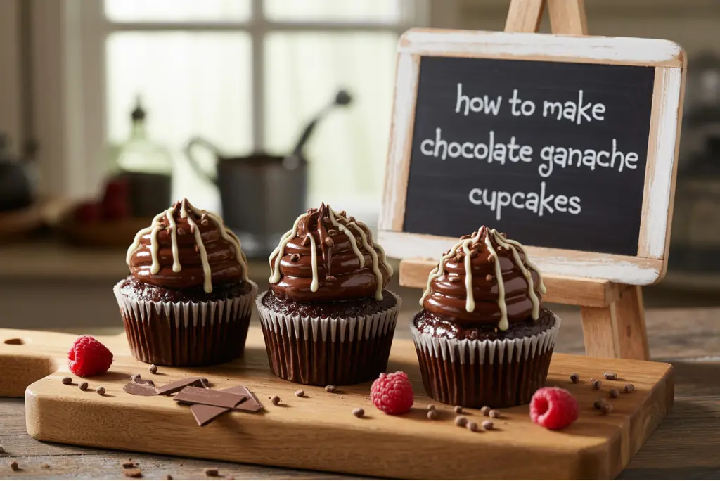 How to Make Chocolate Ganache Cupcakes