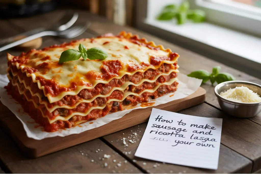 How to Make Sausage and Ricotta Lasagna Your Own