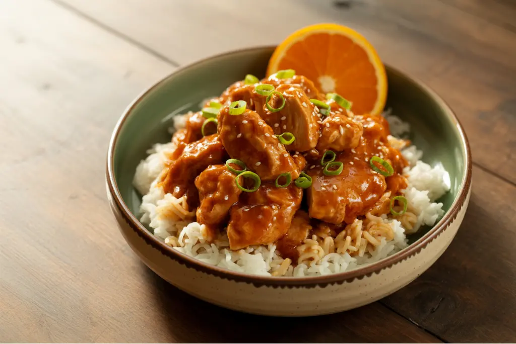 How to Serve Crockpot Orange Chicken