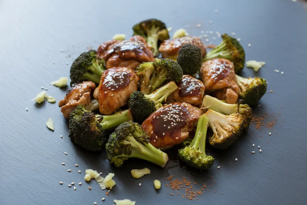 How to Serve Sheet Pan Teriyaki Ginger Sesame Chicken & Broccoli Recipe