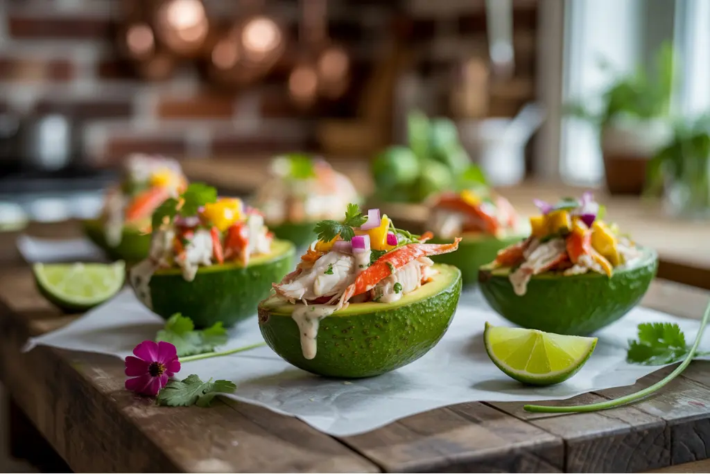 Tantalizing Avocado Crab Boats
