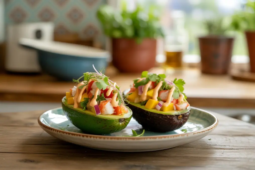 Tantalizing Avocado Crab Boats