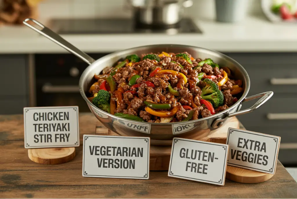 Easy Ground Beef Teriyaki Stir Fry – Quick Weeknight Meal 4 Version of Ground Beef Teriyaki Stir Fry