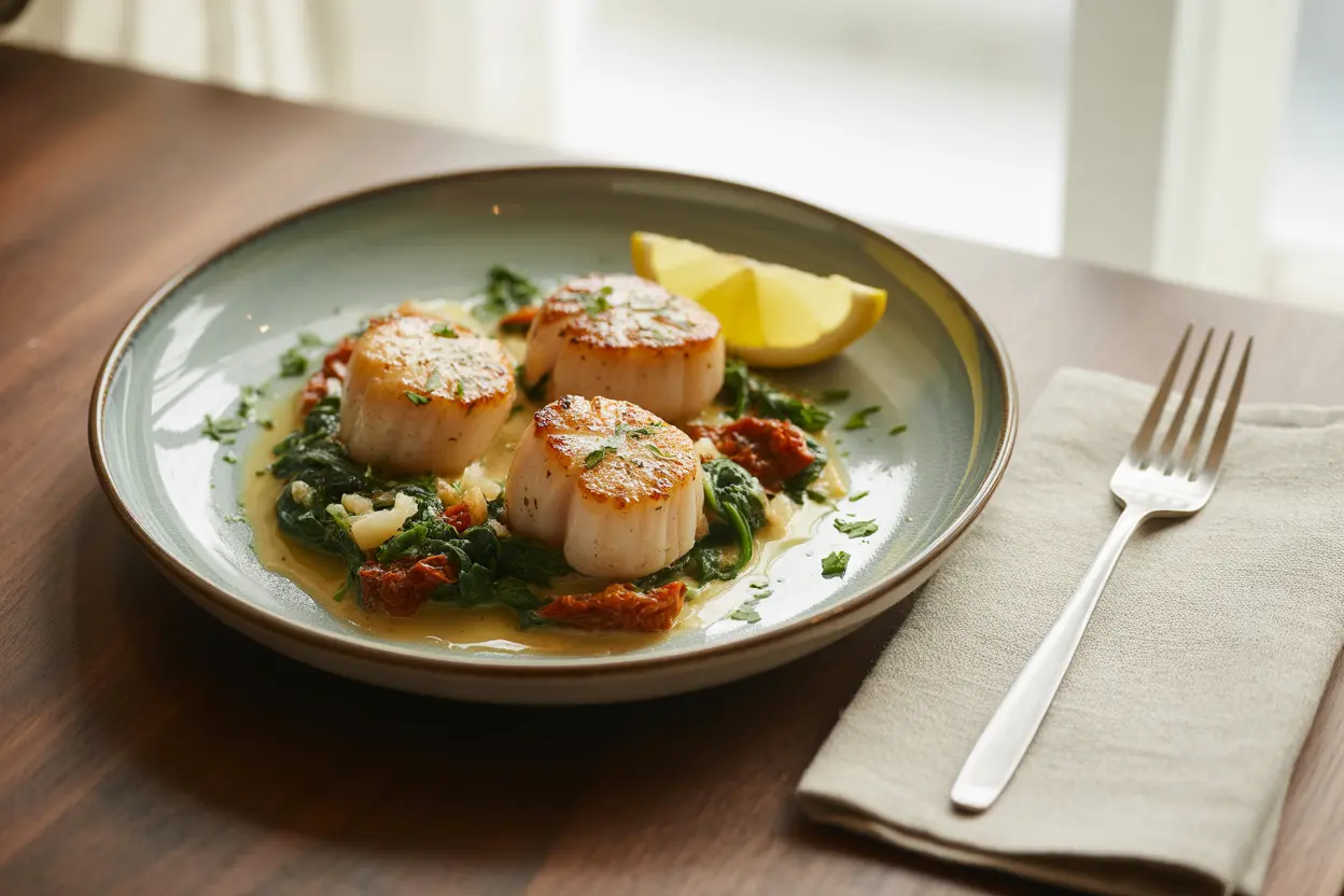 Irresistible Creamy Tuscan Scallops Recipe