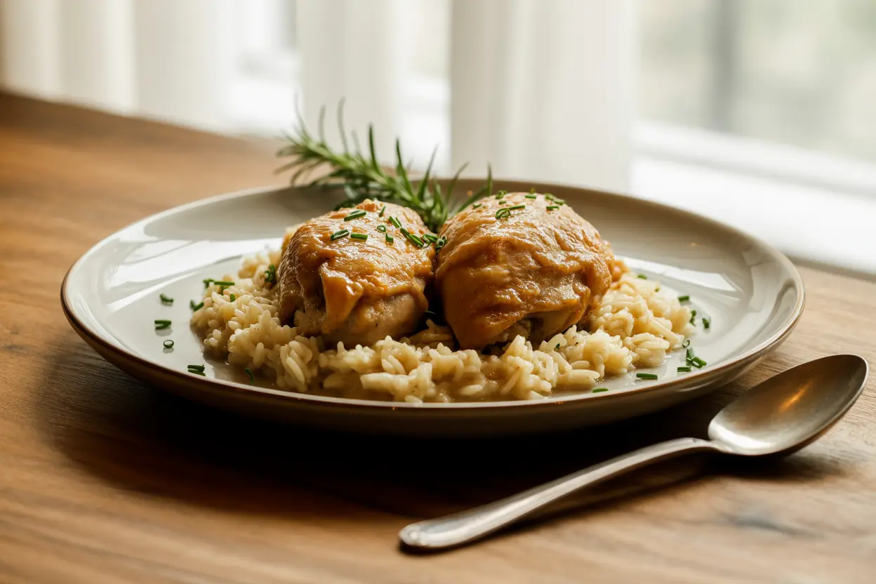 Smothered Chicken and Rice Recipe – Easy & Comforting Dinner Idea 1 Smothered Chicken and Rice Recipe – Easy & Comforting Dinner Idea