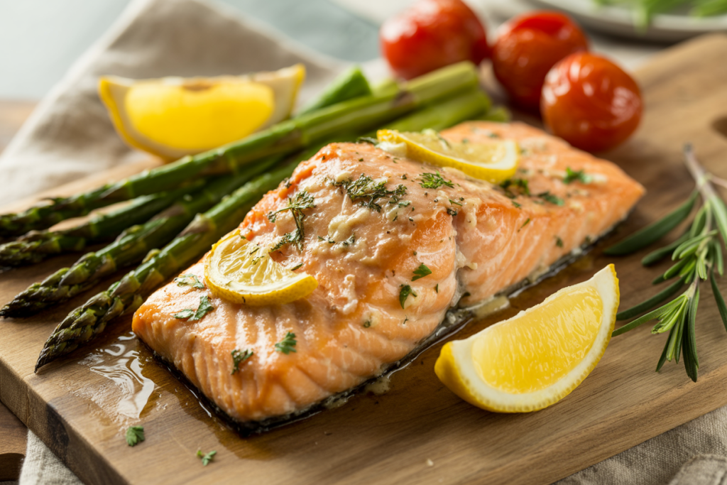 Garlic Butter Baked Salmon
