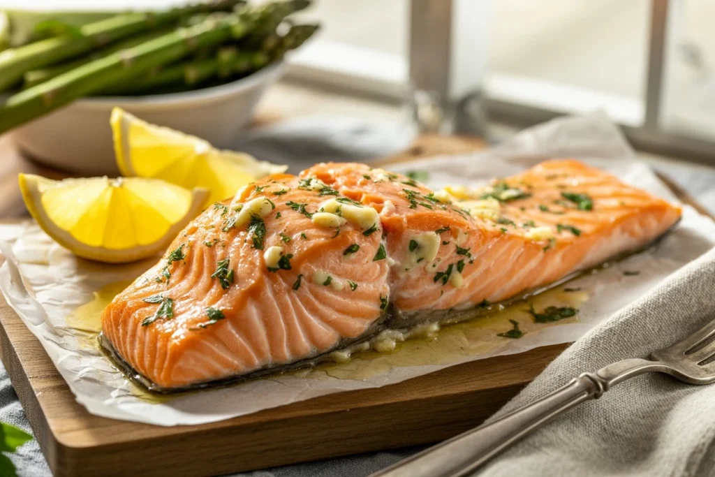 Garlic Butter Baked Salmon