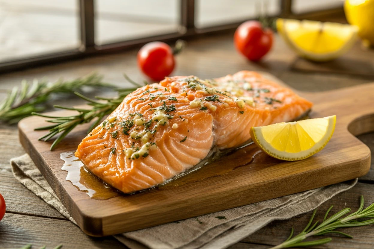 Garlic Butter Baked Salmon
