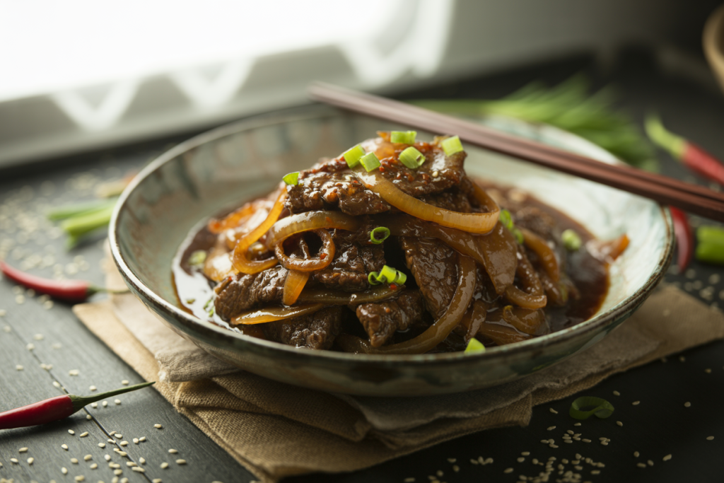 Chinese Beef and Onion Stir Fry