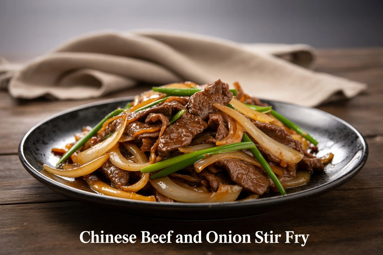 Chinese Beef and Onion Stir Fry