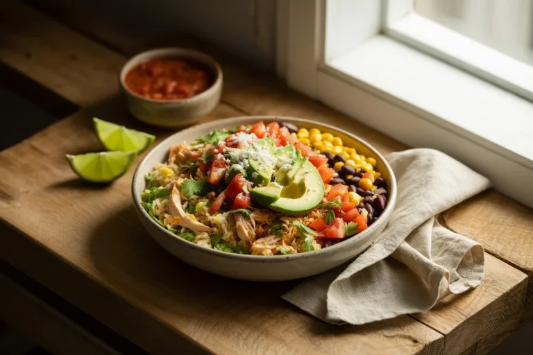 Flavorful Slow Cooker Chicken Burrito Bowl Recipe