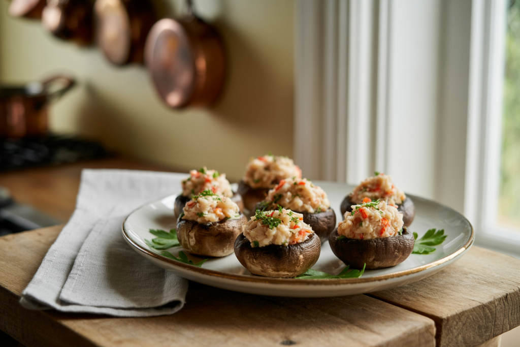 Savory Crab Stuffed Mushrooms: A Bite-Sized Flavor Bomb 3 Savory Crab Stuffed Mushrooms Recipe