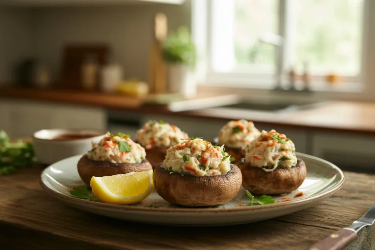 Savory Crab Stuffed Mushrooms: A Bite-Sized Flavor Bomb 2 Savory Crab Stuffed Mushrooms