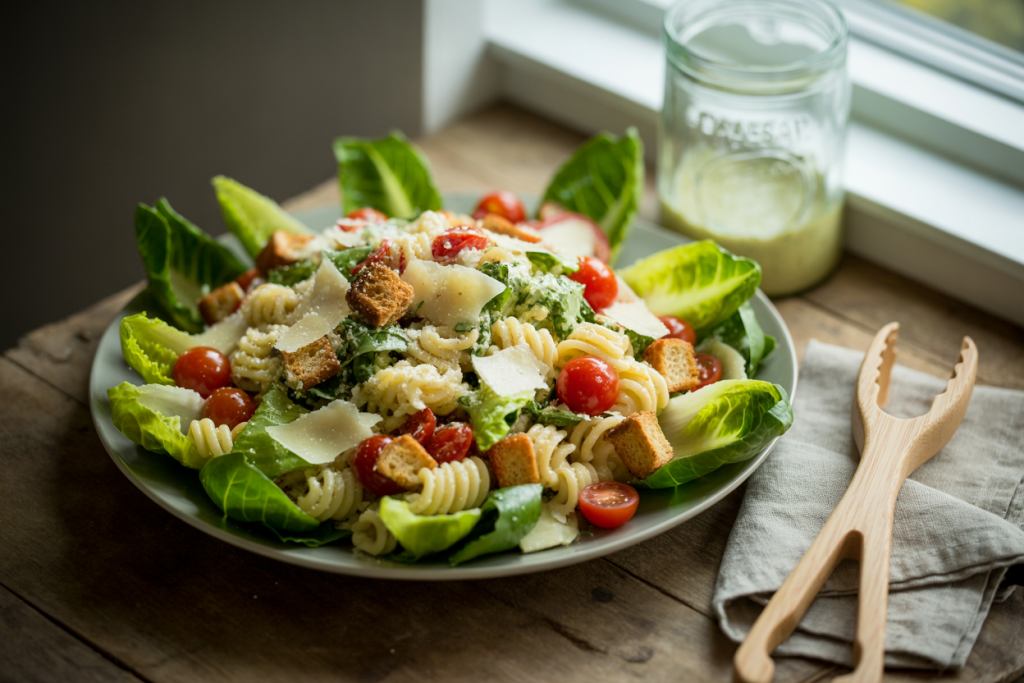 Easy Caesar Pasta Salad Recipe
