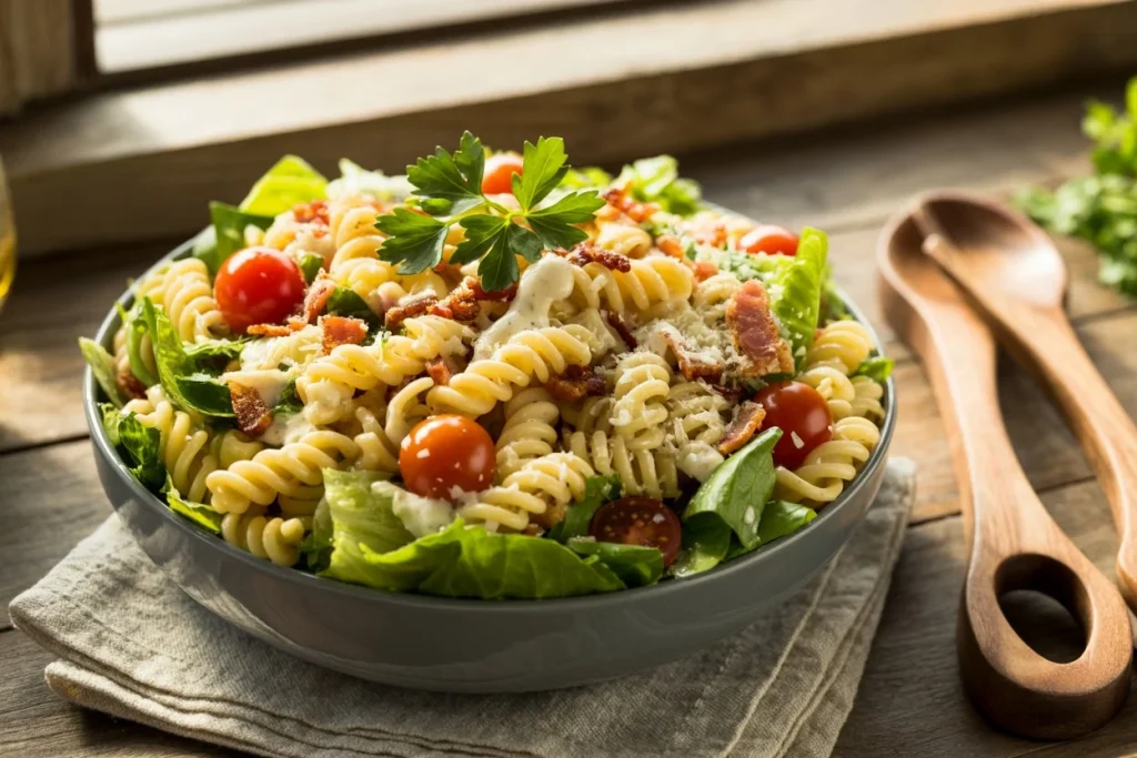 Easy Caesar Pasta Salad Recipe
