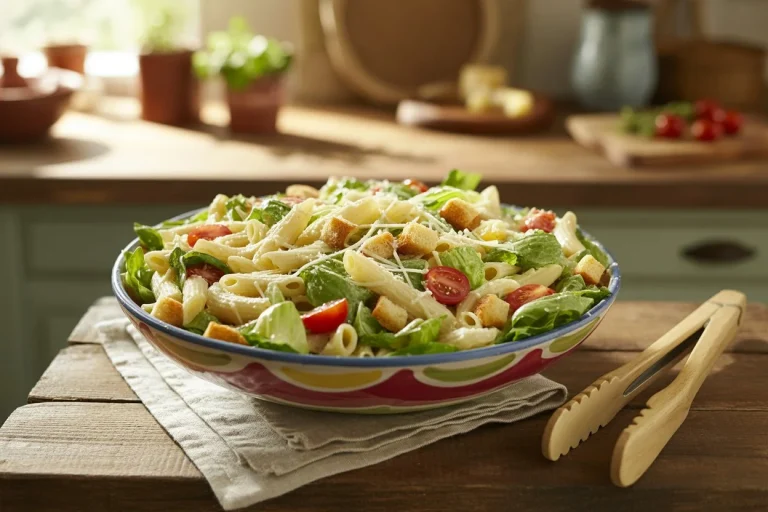 Easy Caesar Pasta Salad Recipe