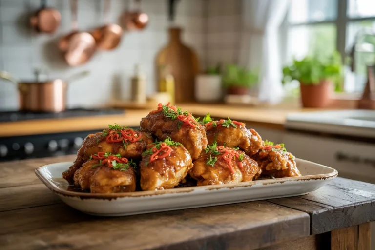 Crunchy Baked Hot Honey Chicken