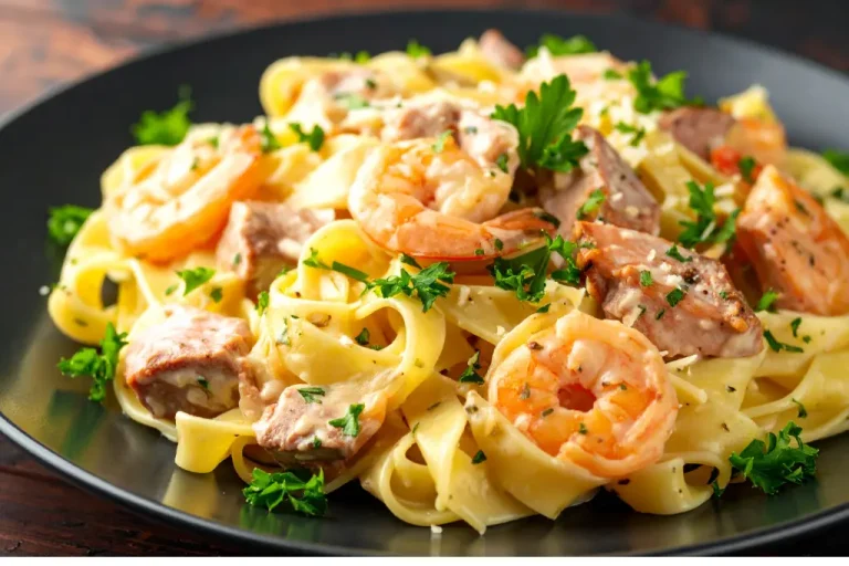Sizzling Cajun Shrimp and Steak Alfredo Pasta You’ll Crave 3 Cajun Shrimp and Steak Alfredo Pasta