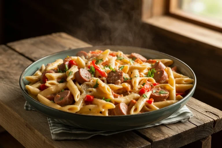 Creamy Cajun Sausage Pasta