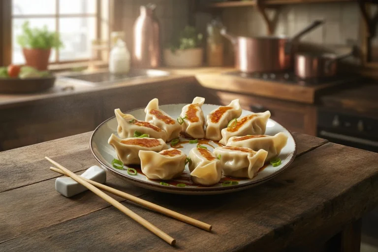Crispy Pan-Fried Chicken Dumplings