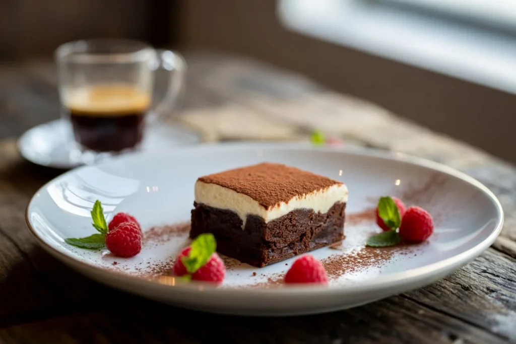 Tiramisu Fudge Brownies