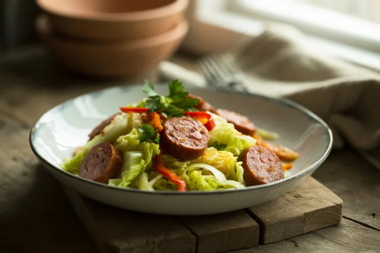 Easy Fried Cabbage and Sausage Recipe - Quick & Tasty 2 Fried Cabbage and Sausage Recipe