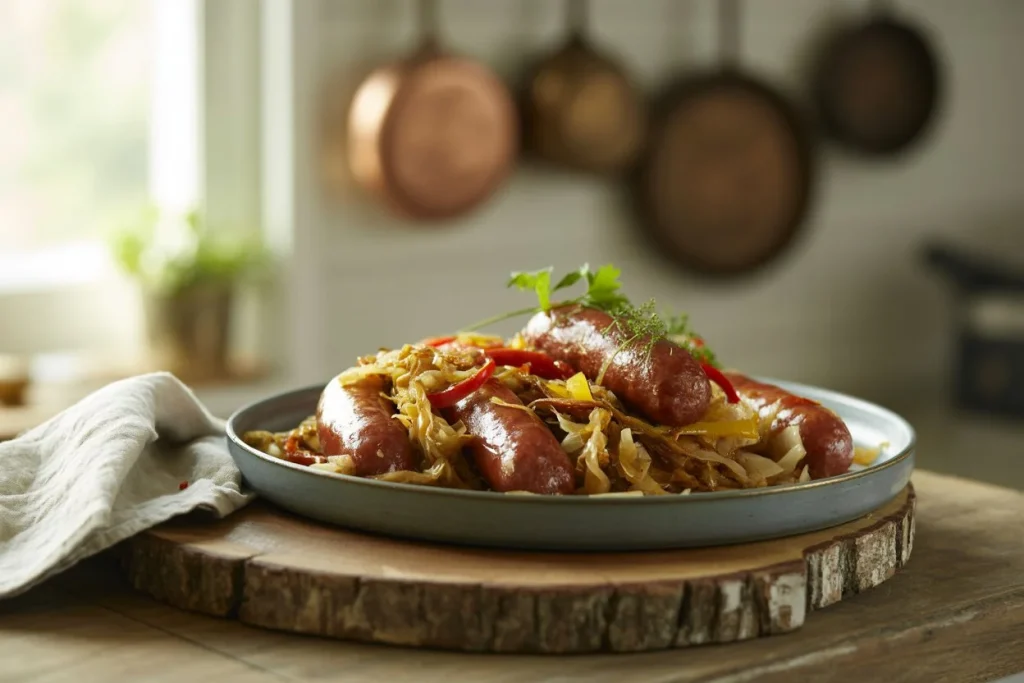Fried Cabbage and Sausage Recipe