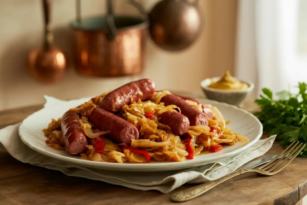 Fried Cabbage and Sausage Recipe