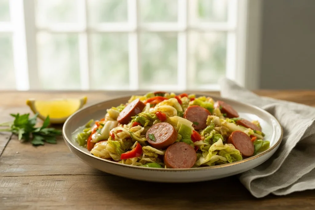 Fried Cabbage and Sausage Recipe