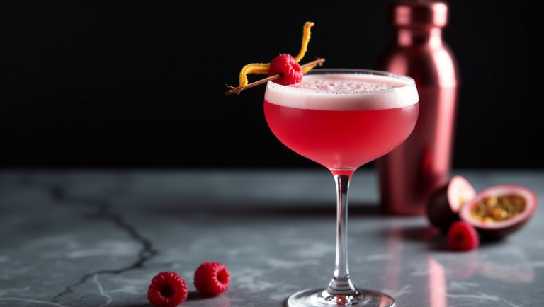 Moody Mixologist’s Raspberry Passionfruit Tequila Sour Recipe 1 Moody Mixologist’s Raspberry Passionfruit Tequila Sour Recipe