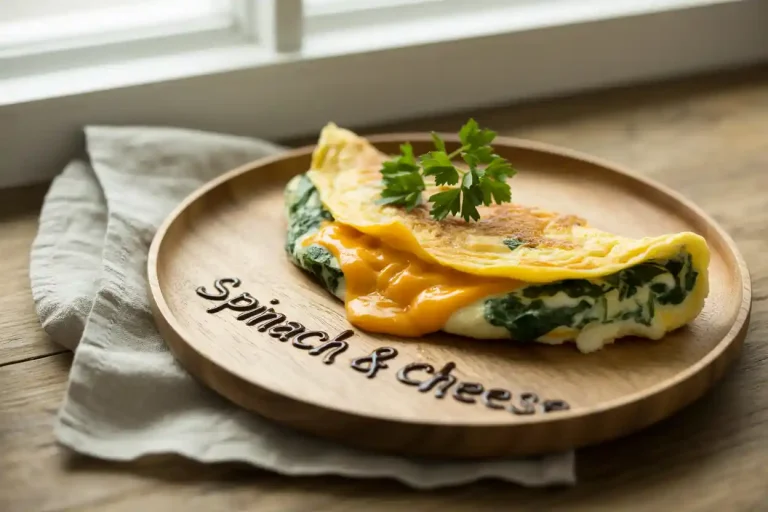 Spinach & Cheese Omelette: A Quick and Tasty Breakfast 4 Spinach & Cheese Omelette