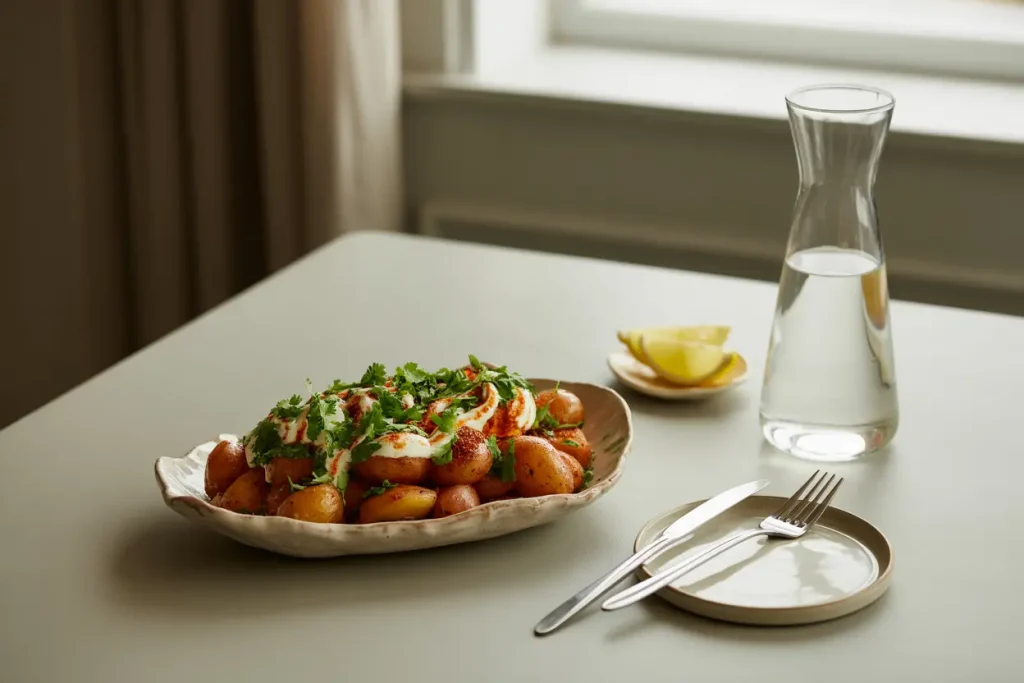 How to Serve Harissa Potatoes