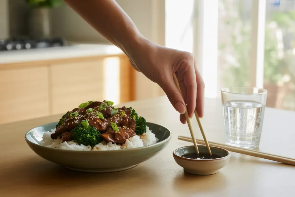 How to Serve Beef and Broccoli Stir-Fry
