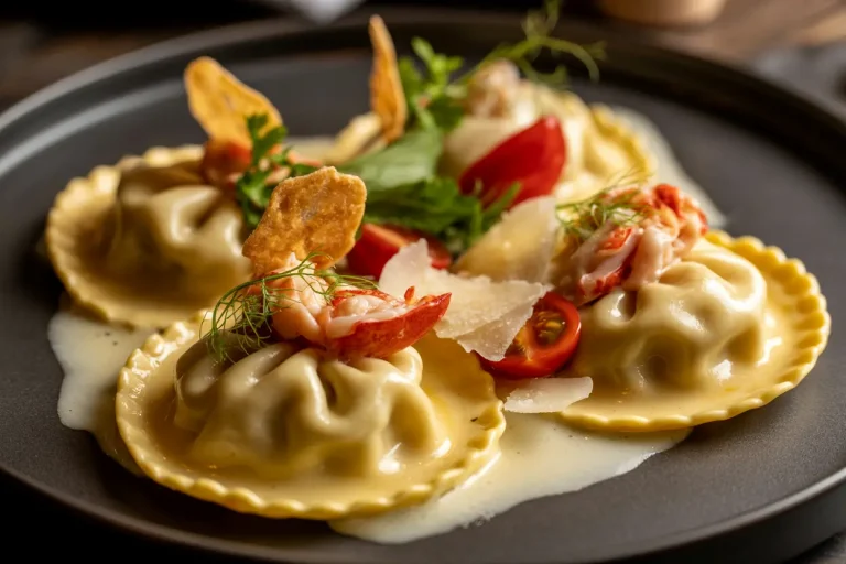 Lobster Ravioli in Garlic Butter Sauce | Easy & Delicious Recipe