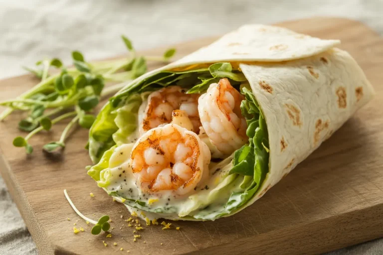 Grilled Shrimp Caesar Wraps Recipe | Fresh & Flavorful Lunch