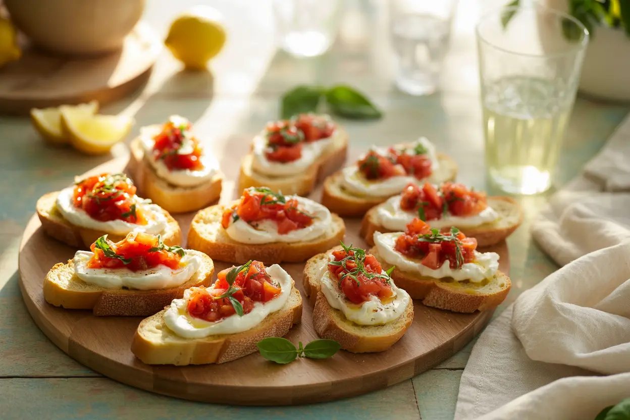 Burrata Bruschetta: A Simple, Fresh, and Tasty Appetizer