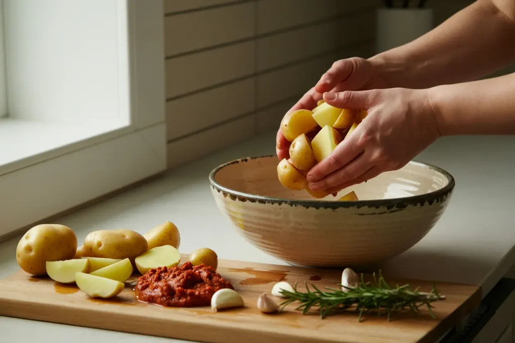 How to Make Harissa Potatoes