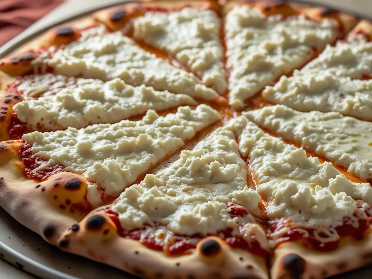 Homemade Pizza with Ricotta Cheese