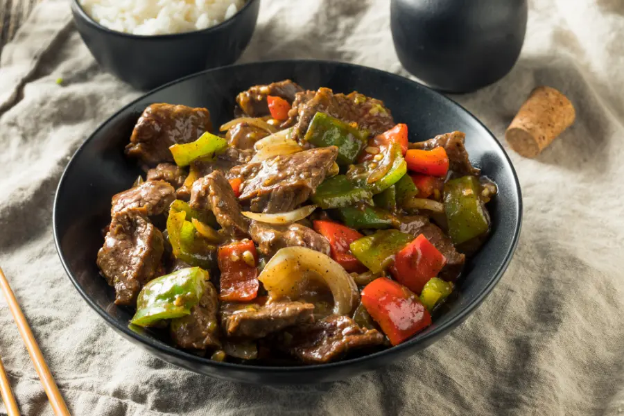 Chinese Pepper Steak with Onions