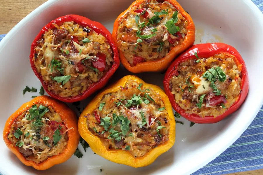 Stuffed Bell Peppers with Rice & Veggies: A Healthy, Flavorful Meal 1 Stuffed Bell Peppers with Rice & Veggies