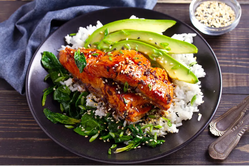 Teriyaki Salmon Sushi Bowl
