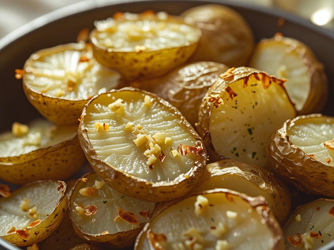 Crispy Garlic Air Fryer Sliced Potatoes 1 Crispy Garlic Air Fryer Sliced Potatoes